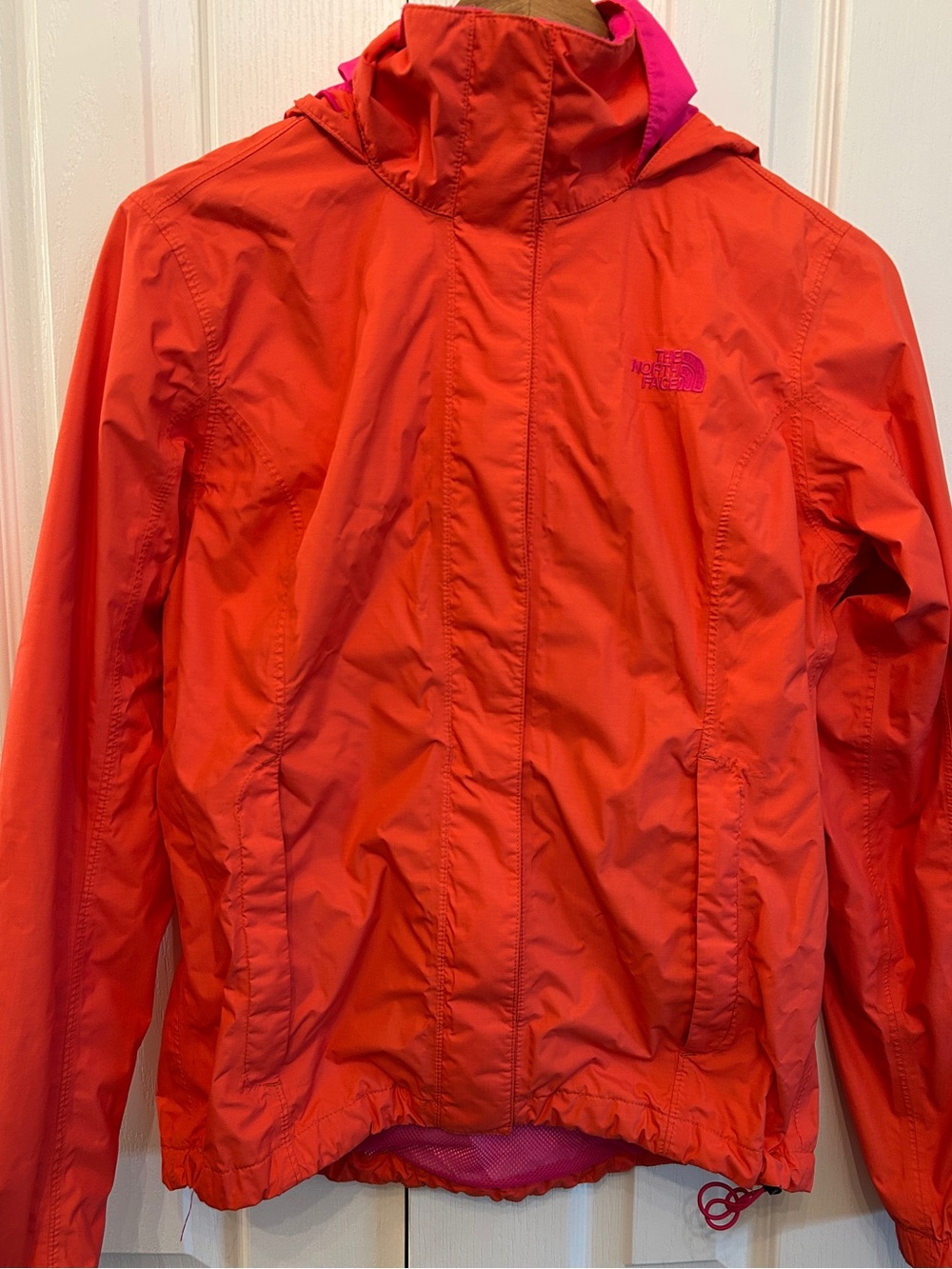 The North Face Resolve Waterproof Rain Jacket Fiesta Orange S